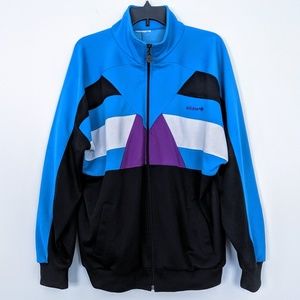 Adidas Colorblock Full Zip Track Jacket